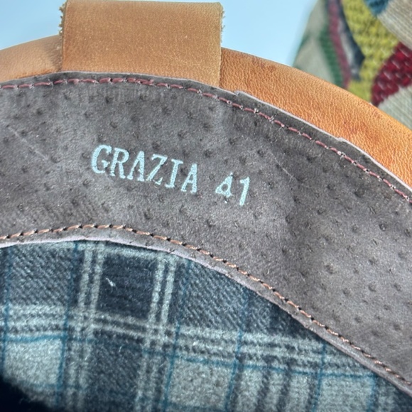 L'Artiste Grazia Embroidered Leather Cowboy Boots 41 Tapestry Boho Western Rodeo - Picture 9 of 11